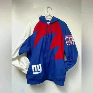 Rare Vintage New York Giants Mitchell & Ness Starter Full Zip Football Jacket XL